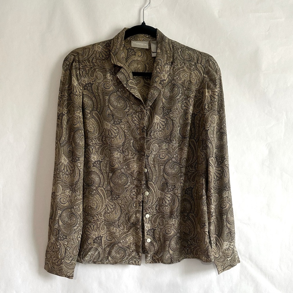 Liz Claiborne Paisley Button-Up Shirt